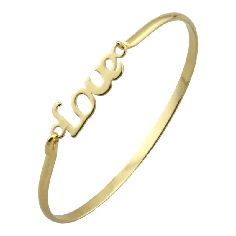 

Europe and the United States creative love titanium steel stainless steel bracelet female love