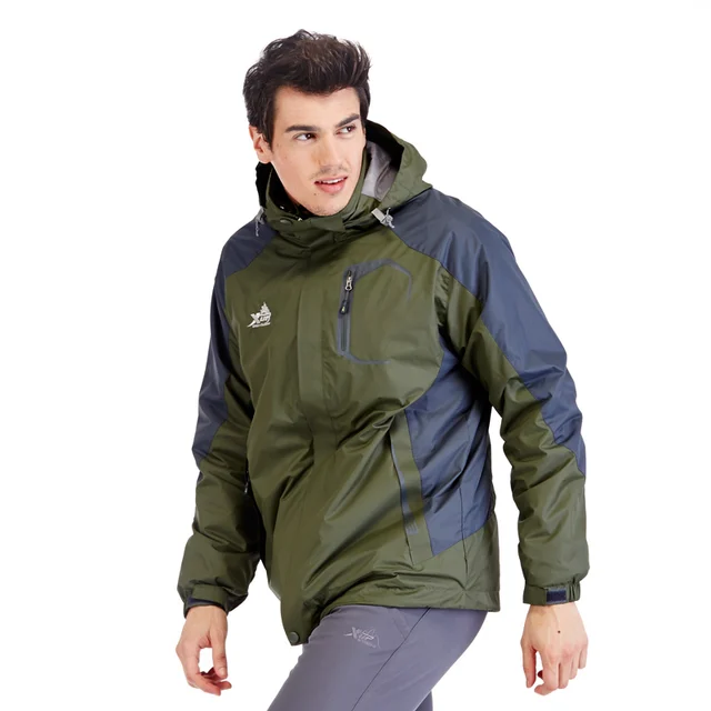 Xtep Winter 2 in 1 Thermal Jackets Men Windproof Windbreaker Outdoor