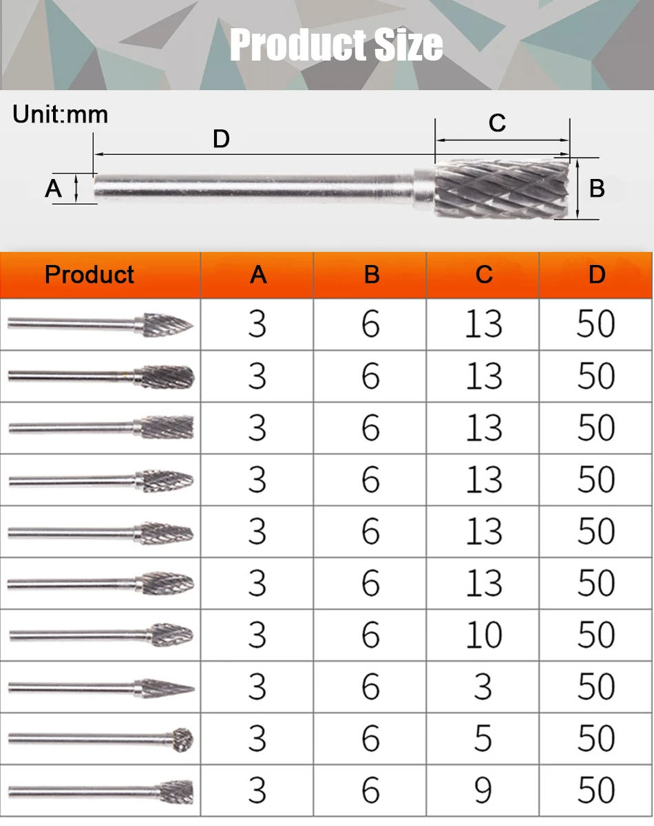 TUNGFULL 10 шт./лот HSS маршрутизация фрезы заусенцы роторные инструменты костюм Dremel роторный инструмент для рукоделия гравировка Dremel аксессуары