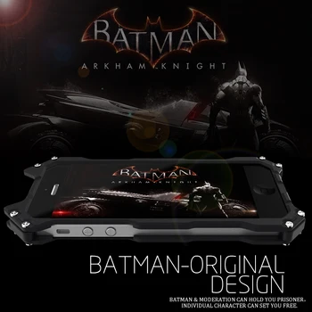 

Case for iPhone 5s SE 5C 6 6s Aluminum Metal Batman Cover for iPhone 7 Plus Coque Shockproof Protective Phone Shield