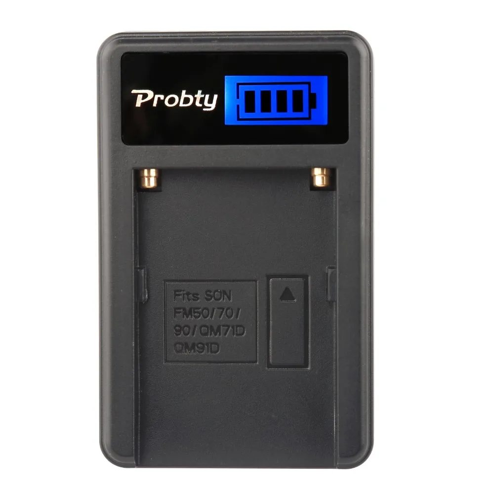 PROBTY NP-F550 NPF550 Камера Батарея+ ЖК-дисплей Зарядное устройство для SONY GV-D200 D800 CCD-SC55 TR818 TR910 TR917 TRV75 PM090 MVC-FD75