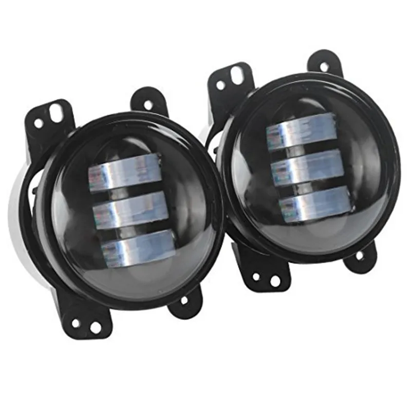 

1 pair 4inch Projector lens 30W led fog lights lamp for JK Wrangler for JP driving offroad lamp