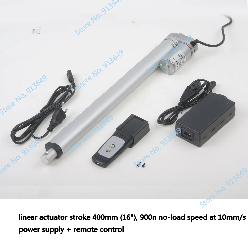 

linear actuator 12v /24v electric 16inch/400mm stroke, 900N/90kgs load for solar tracker with remote controller