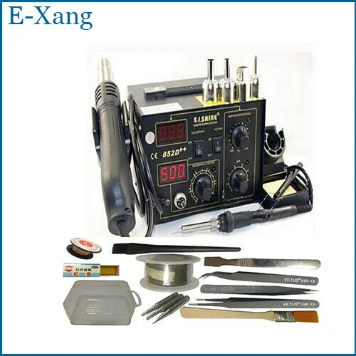 

Free many Gifts! SAIKE 852D++ Iron Solder Soldering Hot Air Gun 2 in 1 Rework Station 220V 110V Upgraded fron SAIKE 852D+