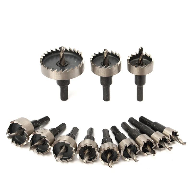 

12pcs 15-50mm HSS Hole Saw Cutter HSS Drill Bits Set