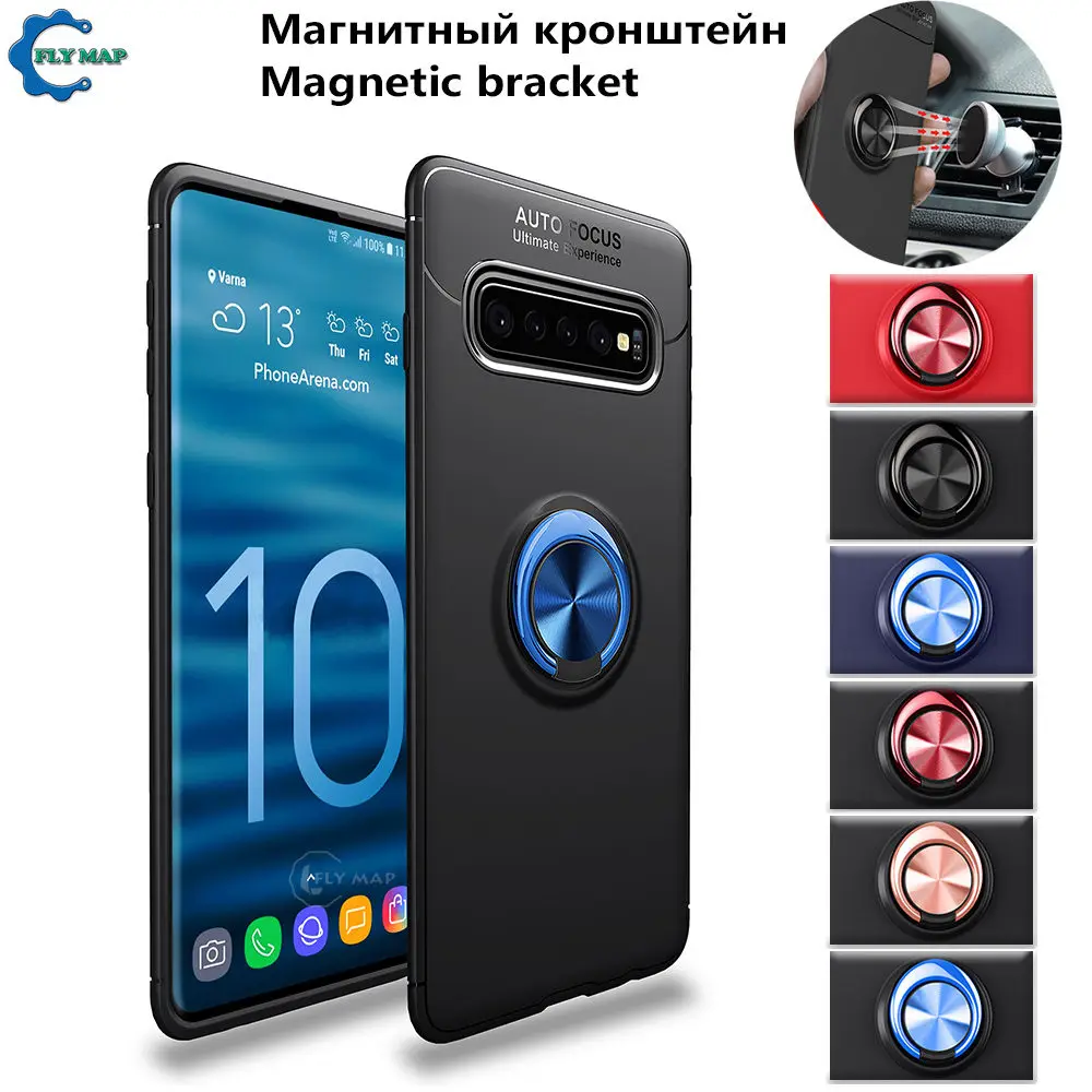 Silicone Case for Samsung S10 S10E S10+ Invisible Bracket Phone Soft TPU Cover For Galaxy S 10 Plus 10S E SM G970 G973 G975 Capa |