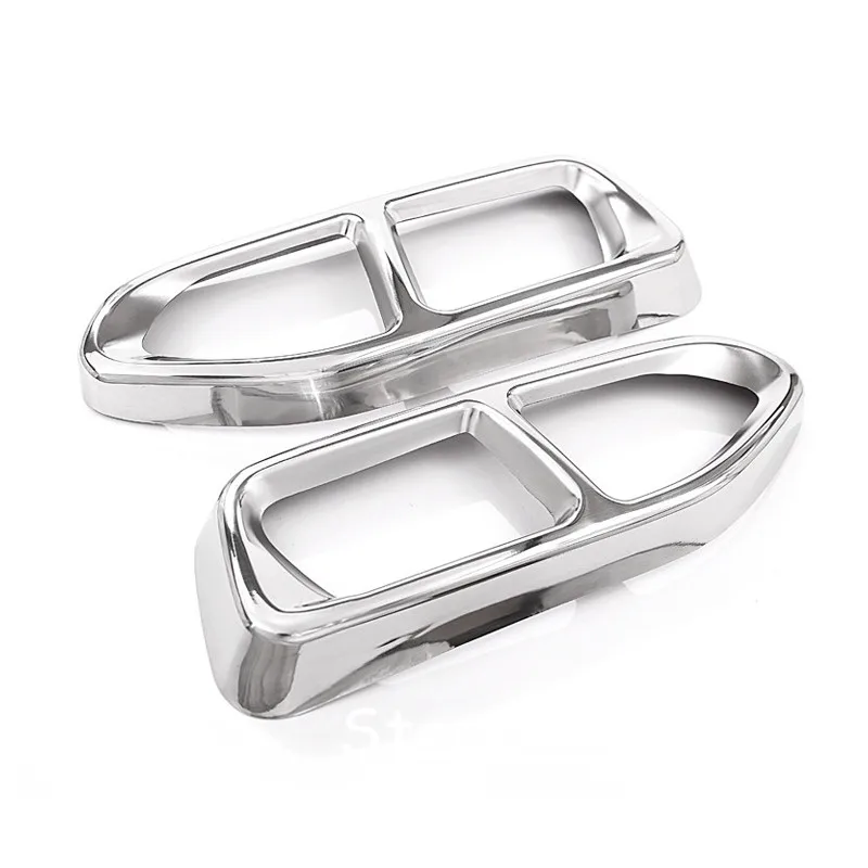 

Sport Version! 2* Stainless Exterior Car-Styling End Exhuast Muffler Tip Pipe Decoration Cover For BMW 7 Series G11 G12 16 17