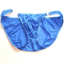 Мужские плавательные трусы, мужские с заниженной талией, дышащие, прозрачный ледяной шелк, трусики с мешочком, купальники, бикини, трусы для загара, пляжа