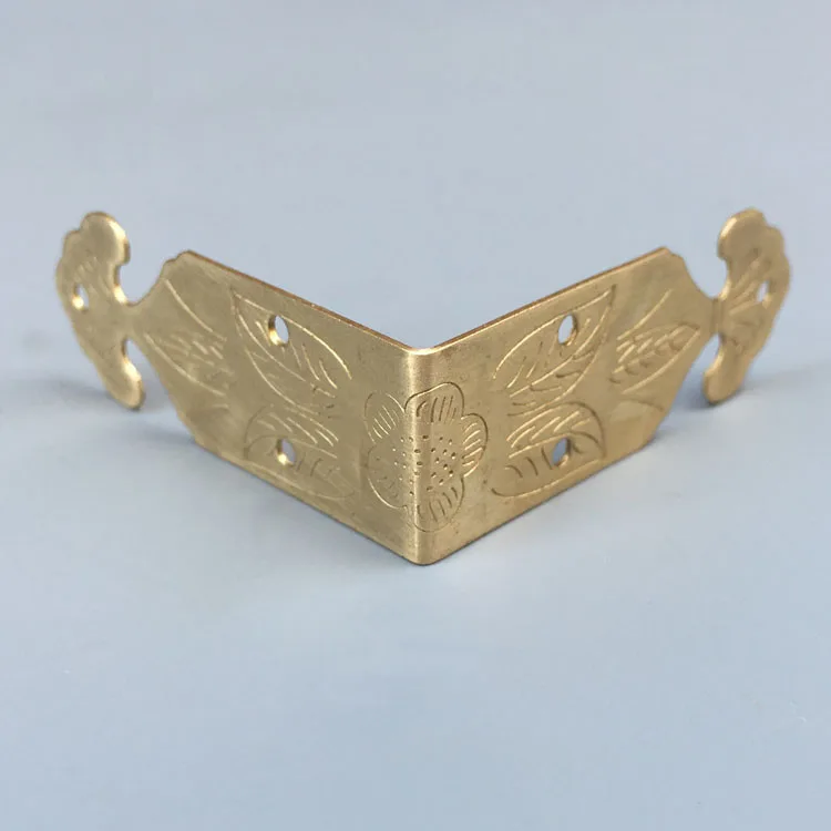 10 pics antique corner bracket wooden box corner luggage bag hardware angle Air Jewelr Classical