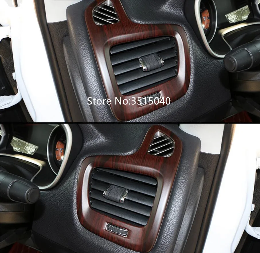 For Jeep Compass 2017 1 Set New Luxurious Wood Abs Chrome