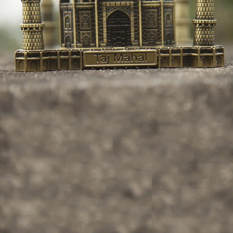 Модель Тадж Махала из металла Индия туристические сувениры подарок на свадьбу юбилей творческая статуя здание украшения ремесла фигурки
