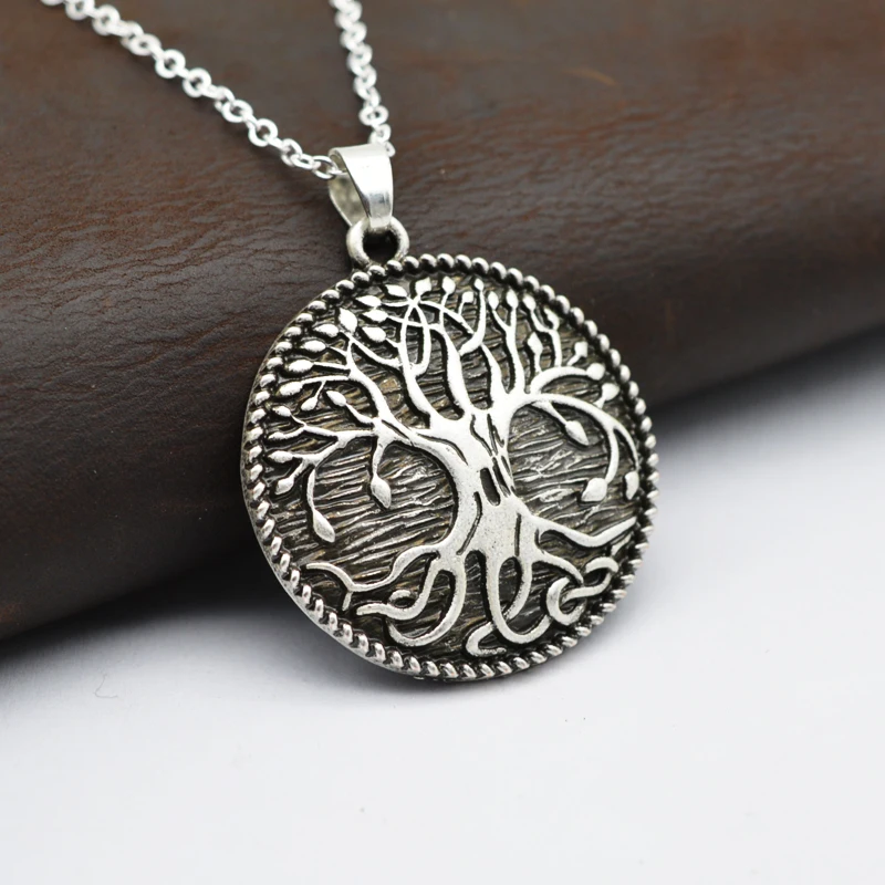 

1pcs Charm Tree of Life Pendant Necklace Spirit Yggdrasil Necklace For Women Men Talisman Amulet Jewelry CT165