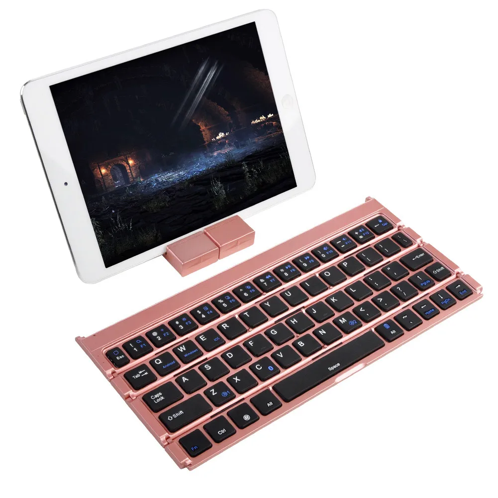 

Bluetooth Keyboard Folding Keypad Portable For IOS Android Mobile Phone Tablet SL@88