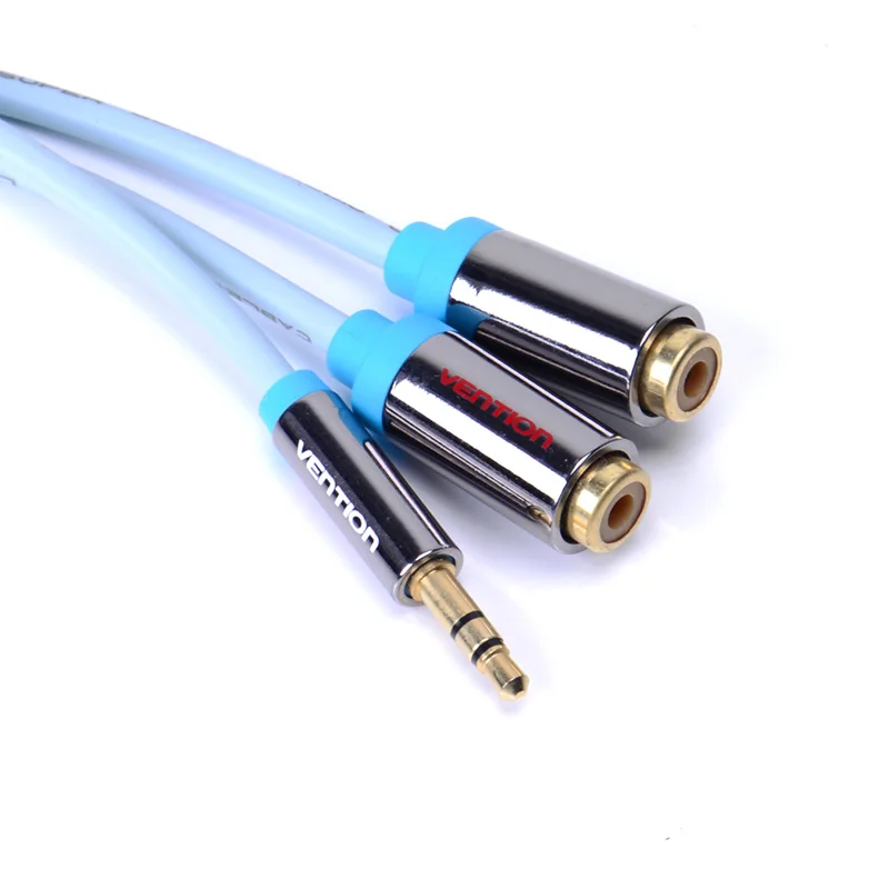 Vention 3 5 мм к RCA аудио кабель мужчин и женщин стерео aux синий 0 м 2 jack Кабели для