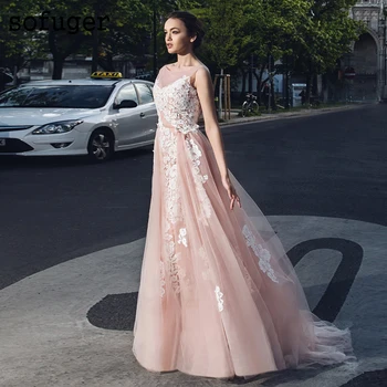 

Elegant Champion Sexy Backless Appliques Wedding Dress Pleat Robe De Mariee Sofuge Boho Dubai Arabic Abiti Da Sposa