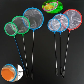 

5 pcs brine shrimp tools artemia filter net ultrafine mesh fish net Fishing Tank Net Plastic Round Thick Fish Shrimp Aquarium