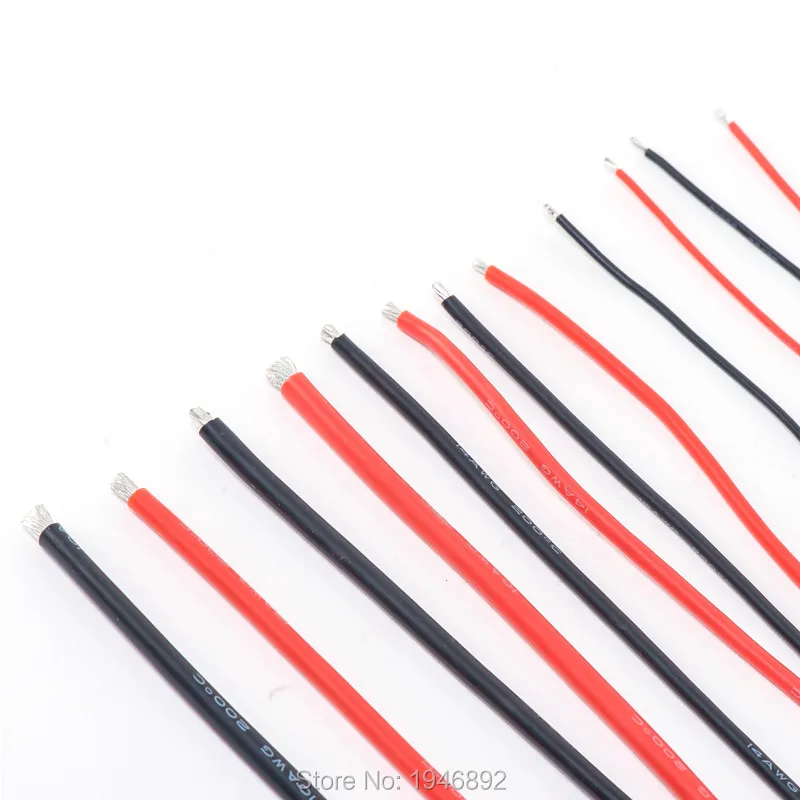 Гибкий силиконовый провод 22 AWG RC кабель 22AWG 60/0.08TS OD 1 7 мм луженый медный 10 цветов на