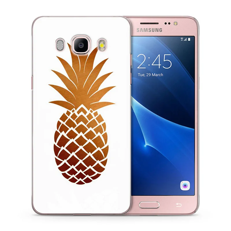 Летние мягкие чехлы для телефонов с фруктовым ананасом чехол Samsung Galaxy A3 A5 S8 S8plus Note