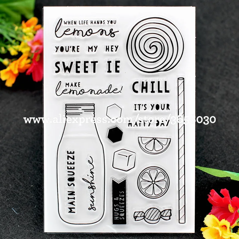 SWEET CHILL это ваш счастливый день скрапбук DIY фото карты резиновый чистый штамп для