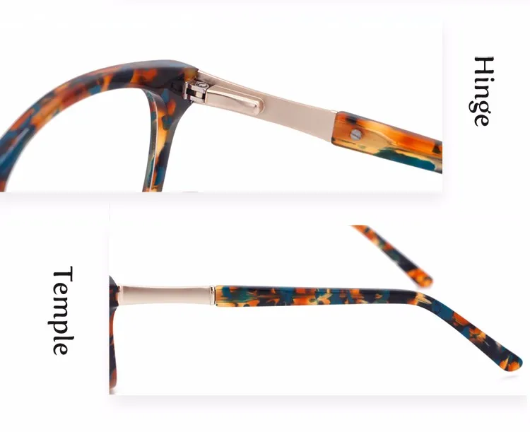 Fashion Unisex Designer High Quality Eyeglasses Frames Vintage Spectacle Amber Eyegalsses (5)