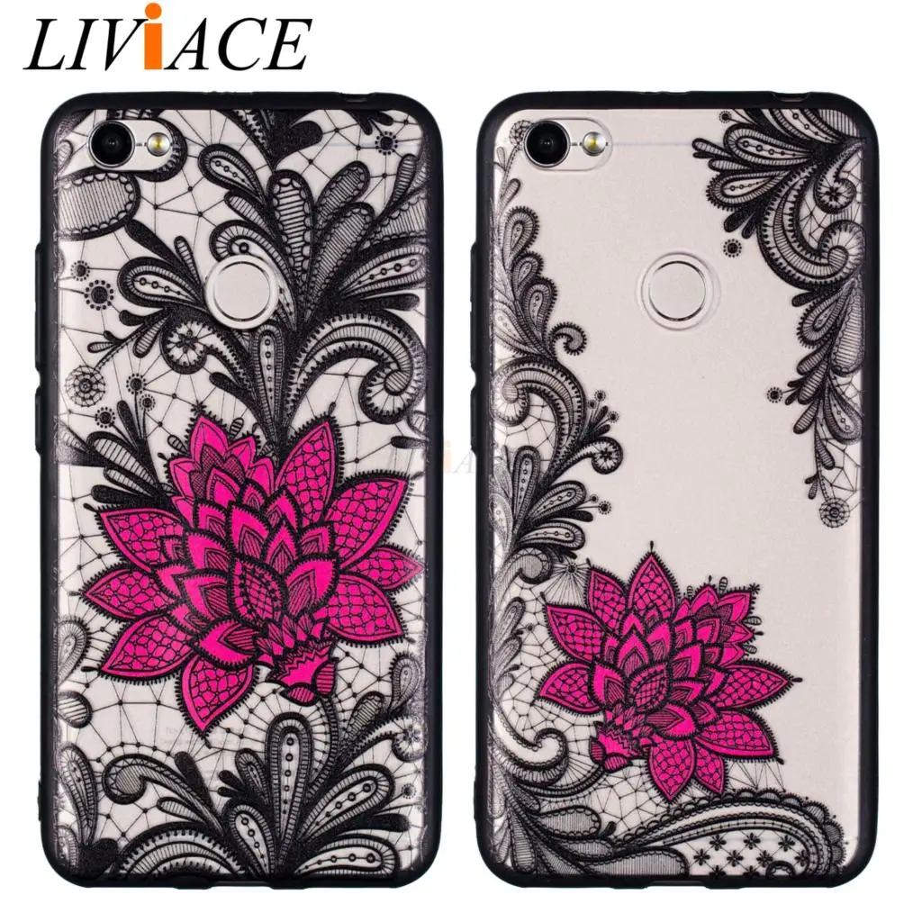 case for xiaomi redmi 4A 4X 5 5A note5A women 3D relief lace flower tpu silicone hard cover coque xiomi redmi4X redmi4a redmi5a |