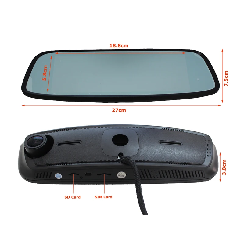 " 4G ADAS радар Android автомобильный видеорегистратор сенсорный экран Dash Cam Автомобильное зеркало заднего вида Dash камера двойной объектив gps навигация Wifi Bluetooth