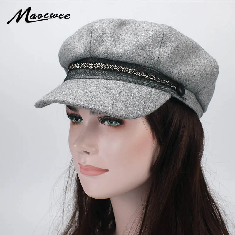 Buy Lady Berets Hat for Winter Knitted Cotton Hats