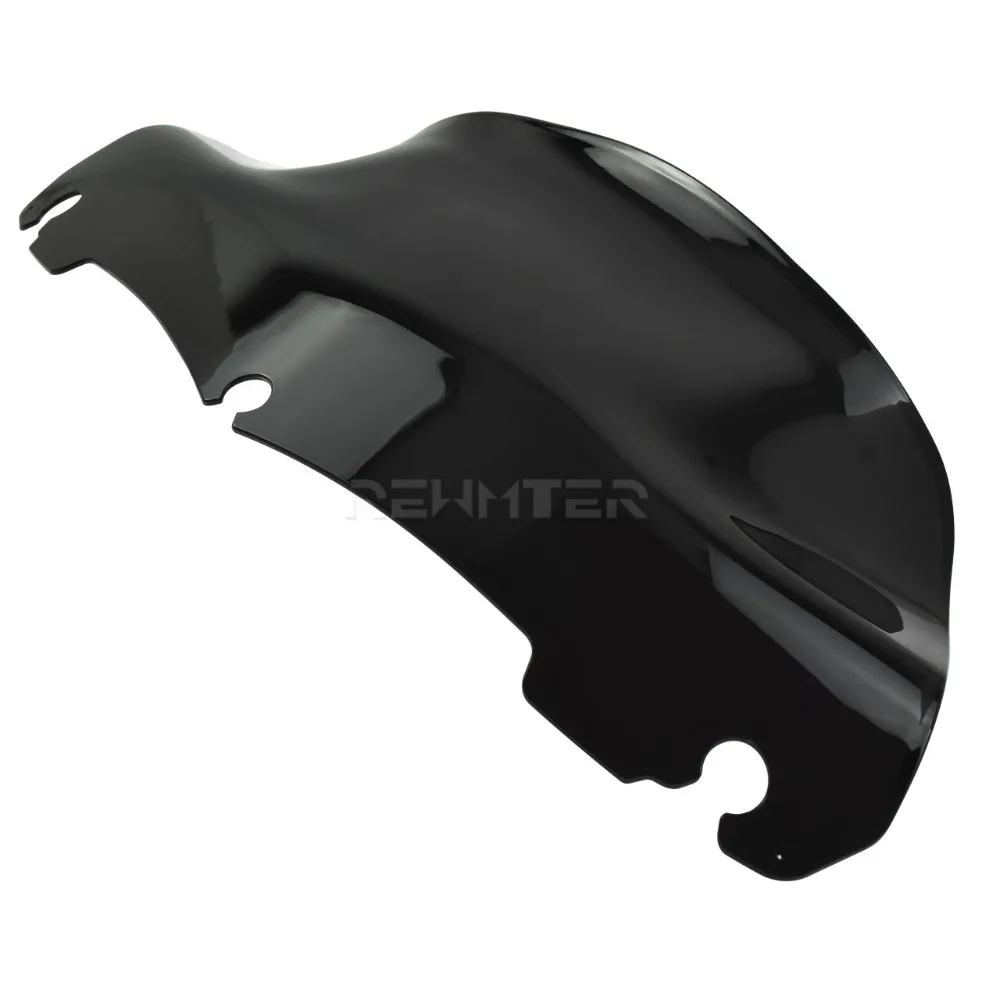 Carénage Pare-brise Harley Electra Glide/Street Glide 2015-2019 - Hauteur 4,5 Pouces, ABS Noir | Amélioration Aérodynamique Et Confort