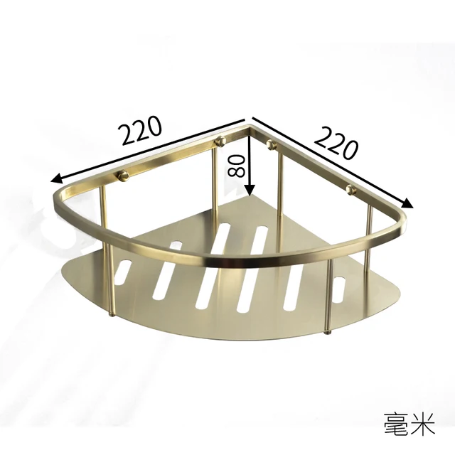 Newly Gold Bathroom Accessories Set Wall Mounted Towel Bar Holder Toilet Paper Holder Brushed Brushed Bathroom Hardware Set Towel Ring