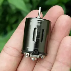 Высокая скорость Сильный магнитный мини-мотор высокий крутящий момент RC самолет 370 мотор с компенсацией карбоновая щетка DIY водяной