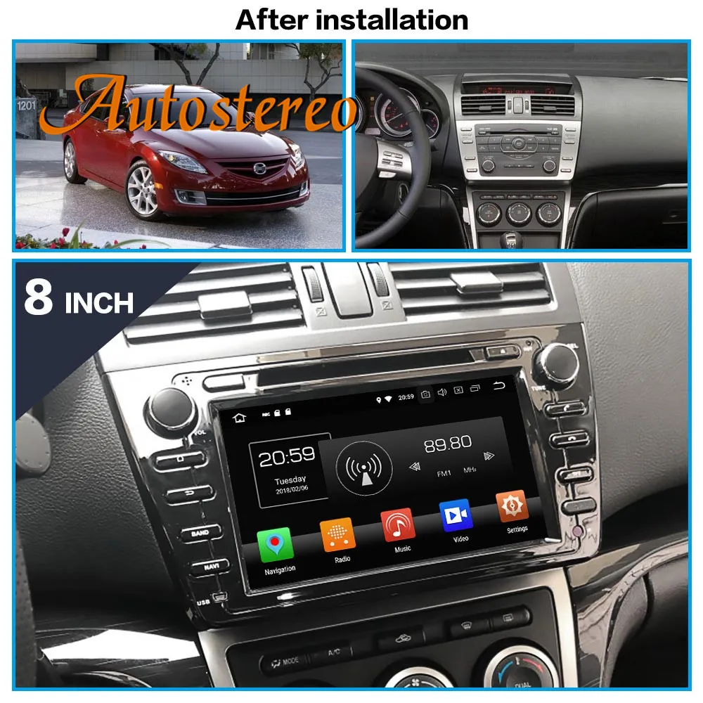 Best Android 8 Car DVD player GPS navigation 2 DIN radio For Mazda 6 Atenza 2008-2012 Satnav multimedia radio tape recorder head unit 1 Best Android 8 Car DVD player GPS navigation 2 DIN radio For Mazda 6 Atenza 2008-2012 Satnav multimedia radio tape recorder head unit 1