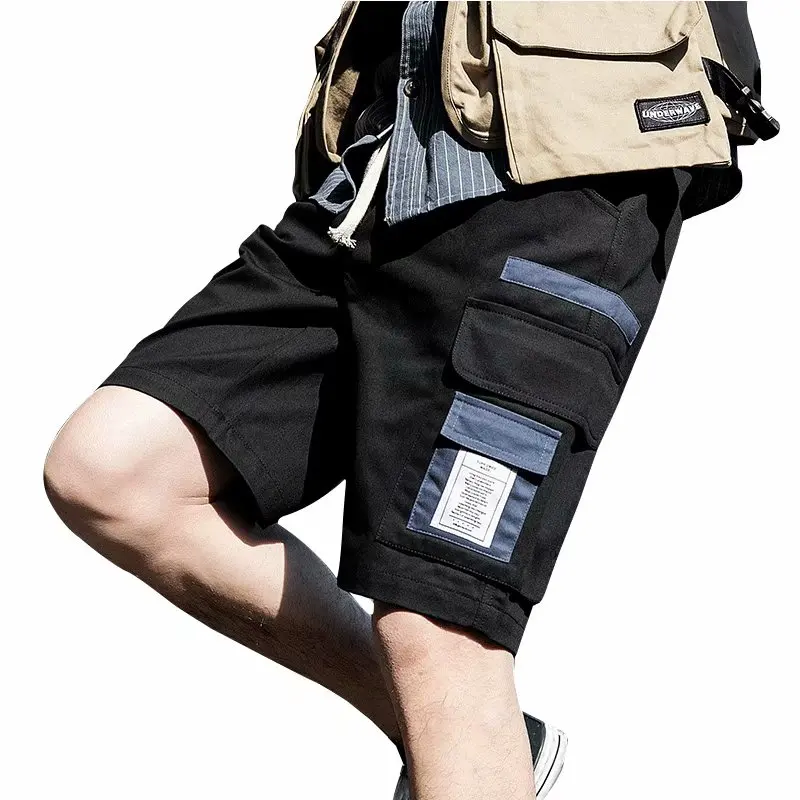 Мужские шорты, стиль, одноцветные, с карманами, комбинезоны, модные, спортивные, новые, мужские, летние, мягкие, крутые, свободные, уличная одежда