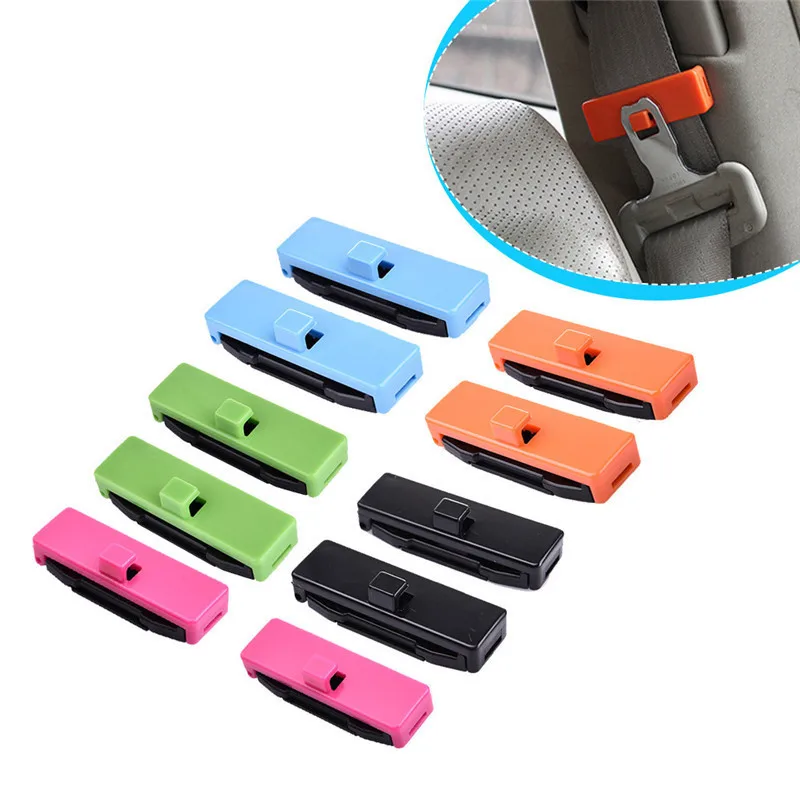 Car Pack of 2 Car Seat Belt ABS plastic Safety Adjusting Clip Buckle