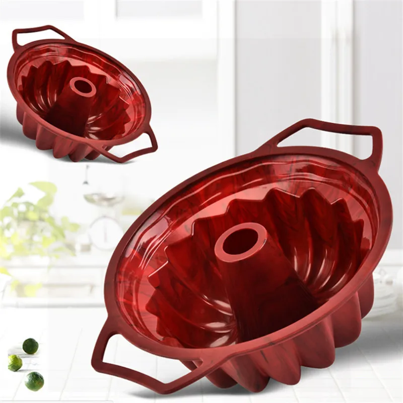 Silicone Bundt Pan Professional Non-Stick Pound Mold For Baking Cake Bread | FDA Approved Дом и сад