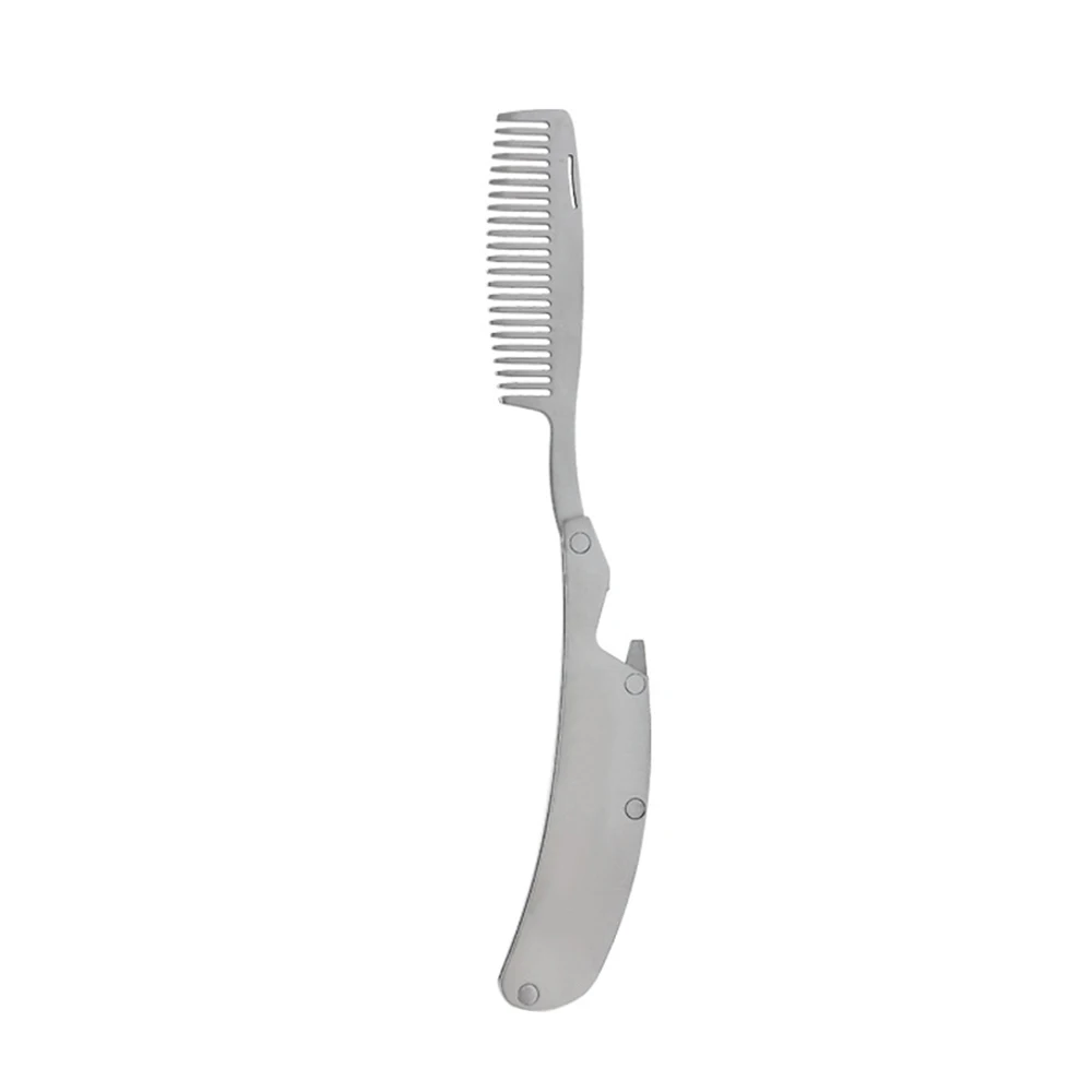 Buy Fashion Men Anti Static Mustache Comb Stainless