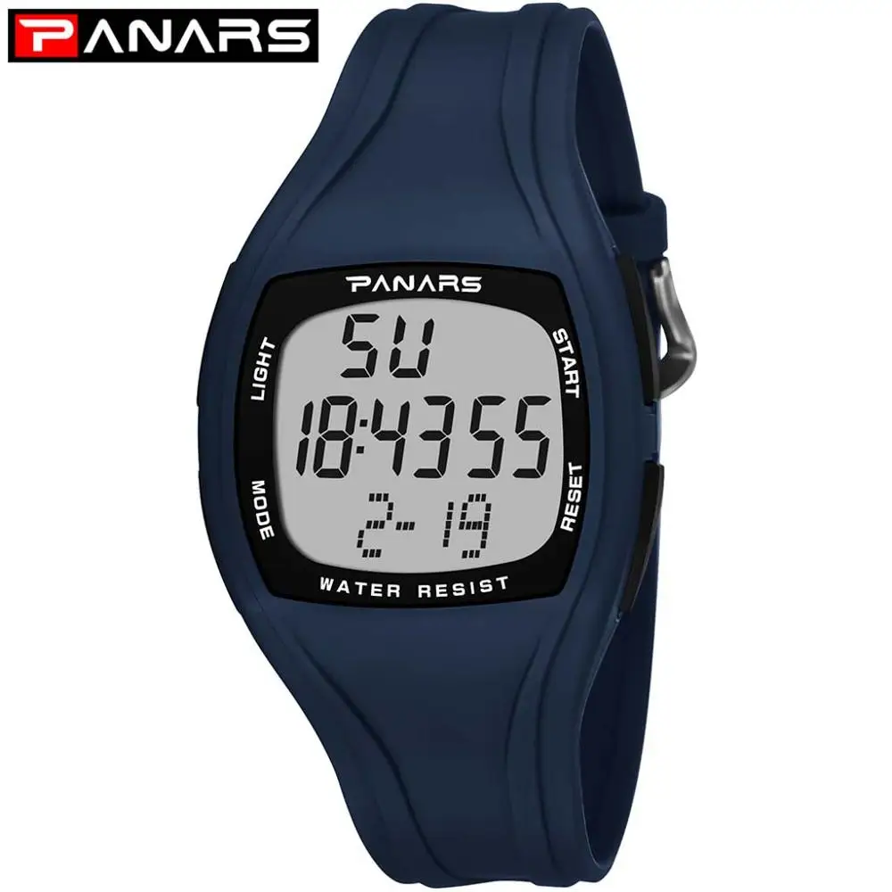 

PANARS Mens Electronic Sport Watch LED Digital Quartz Wristwatch Luxury Brand Multi-function Waterproof Watches erkek kol saati