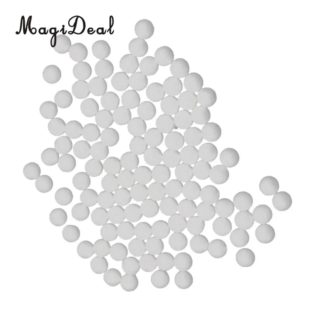 Phenovo 100pcs 15mm  DIY Party White Modelling Craft Polystyrene Foam Balls For DIY Christmas Party Decoration Supplies Gifts