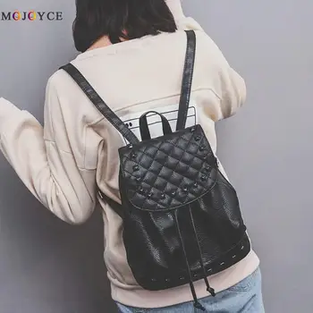 

Fashion Korean Style Women Backpack PU Leather Rucksacks sac a dos Mochila Escolar Backpack Female