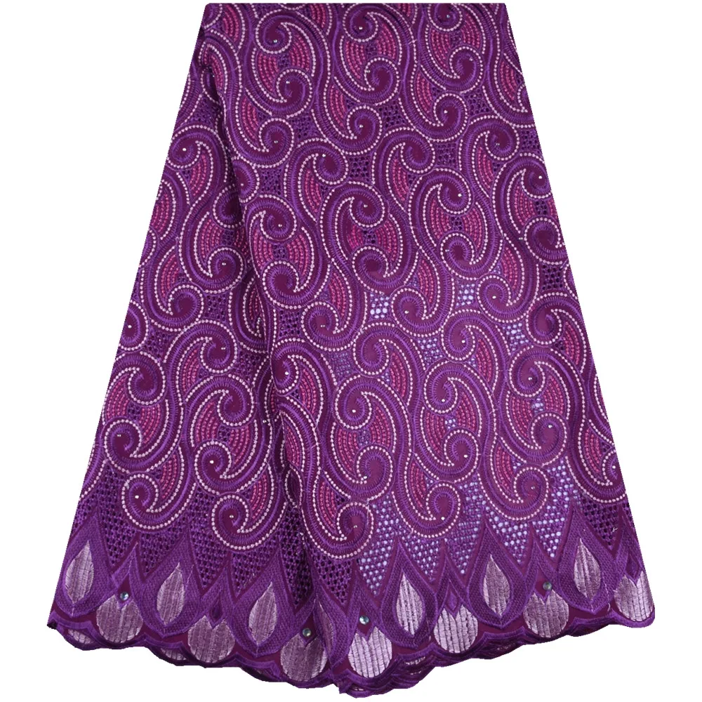 Швейцарское хлопчатобумажное кружево ткань с камнями нигерийский сухой хлопковый шнур кружева ткань высокого качества африканский гипюр ткань для платья 1602