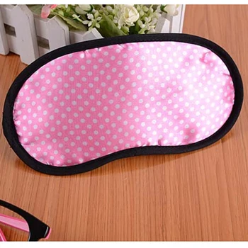 

Small Dots Sleeping Eye Mask Unisex Funny Anti Snoring Blindfold Sleeping Shade Cotton Cover Blinder Blindfold Color Random