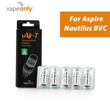 VapeOnly vAir-T TC Катушки Ni-200 0.25ohm Форсунки Головки для Aspire Nautilus BVC/Aura Mini Бак Распылитель до 60 Вт или 80 Вт 5 шт/Много
