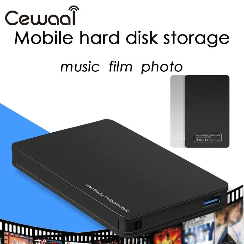 

SSD Hard Disk Box 2.5 Inches HDD Enclosure Office Hard Drive Cases B Key Aluminum Alloy