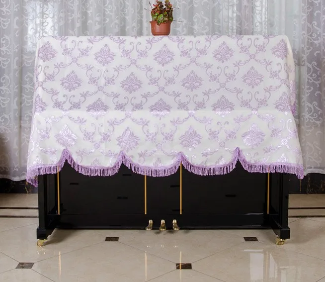 1PC Newest Piano Cover Purple Lace Dustproof High Grade KQ 019 | Дом и сад