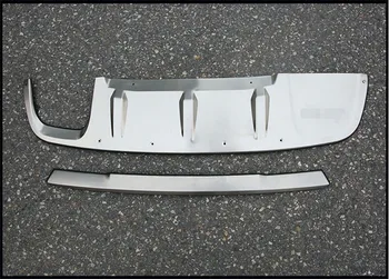 

For Jeep Compass 2017.2018 Front + Rear Bumper Diffuser Stainless steel Bumpers Guard skid plate car accessories