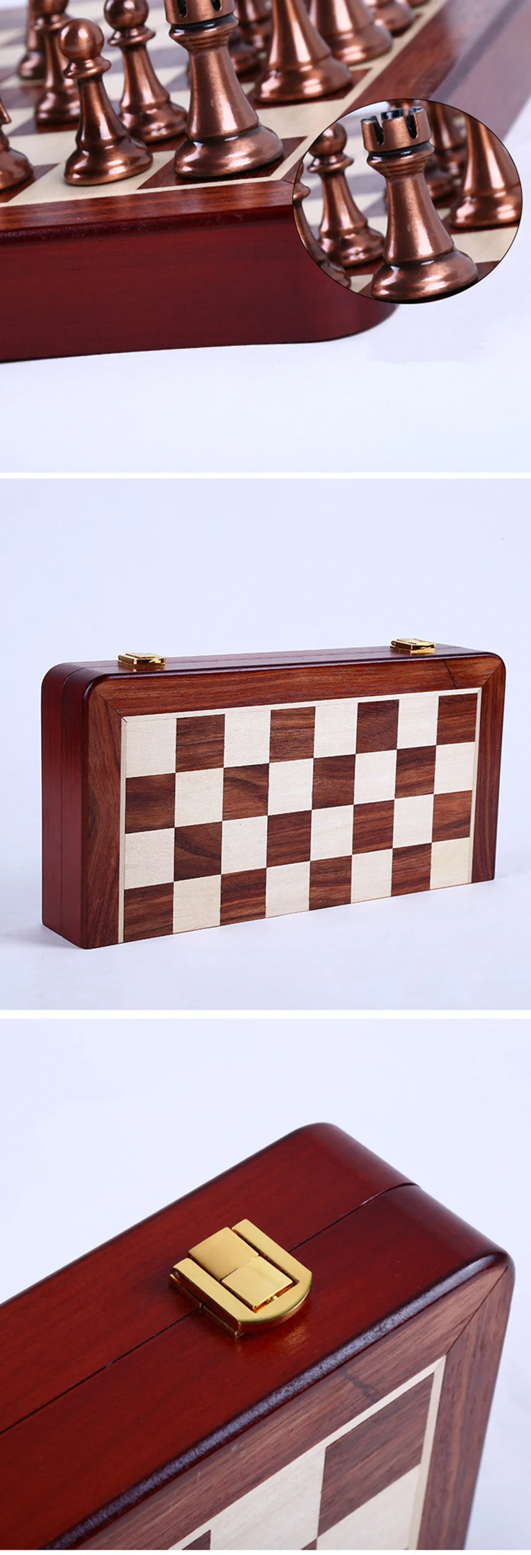 Jeu D'échecs En Bois classiques de haute qualité