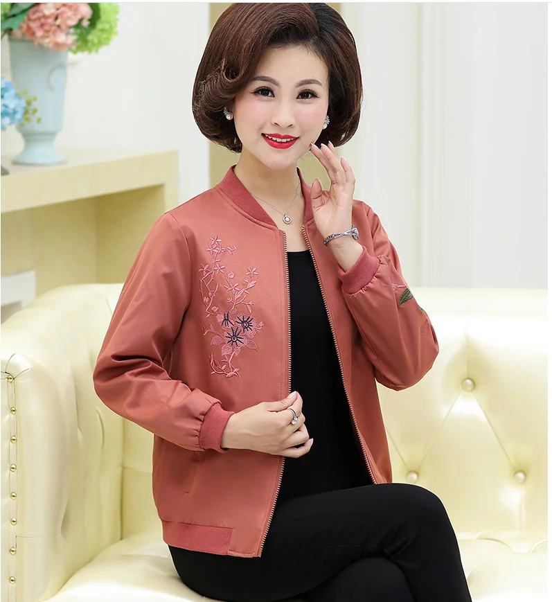 De À Patchwork Couleur Vêtement 2019 Veste D'extérieur Vert Femmes orange Et Taille Plue Vestes amp; Manches rose Printemps Longues Glissière Manteaux T376 vEvnd0Px