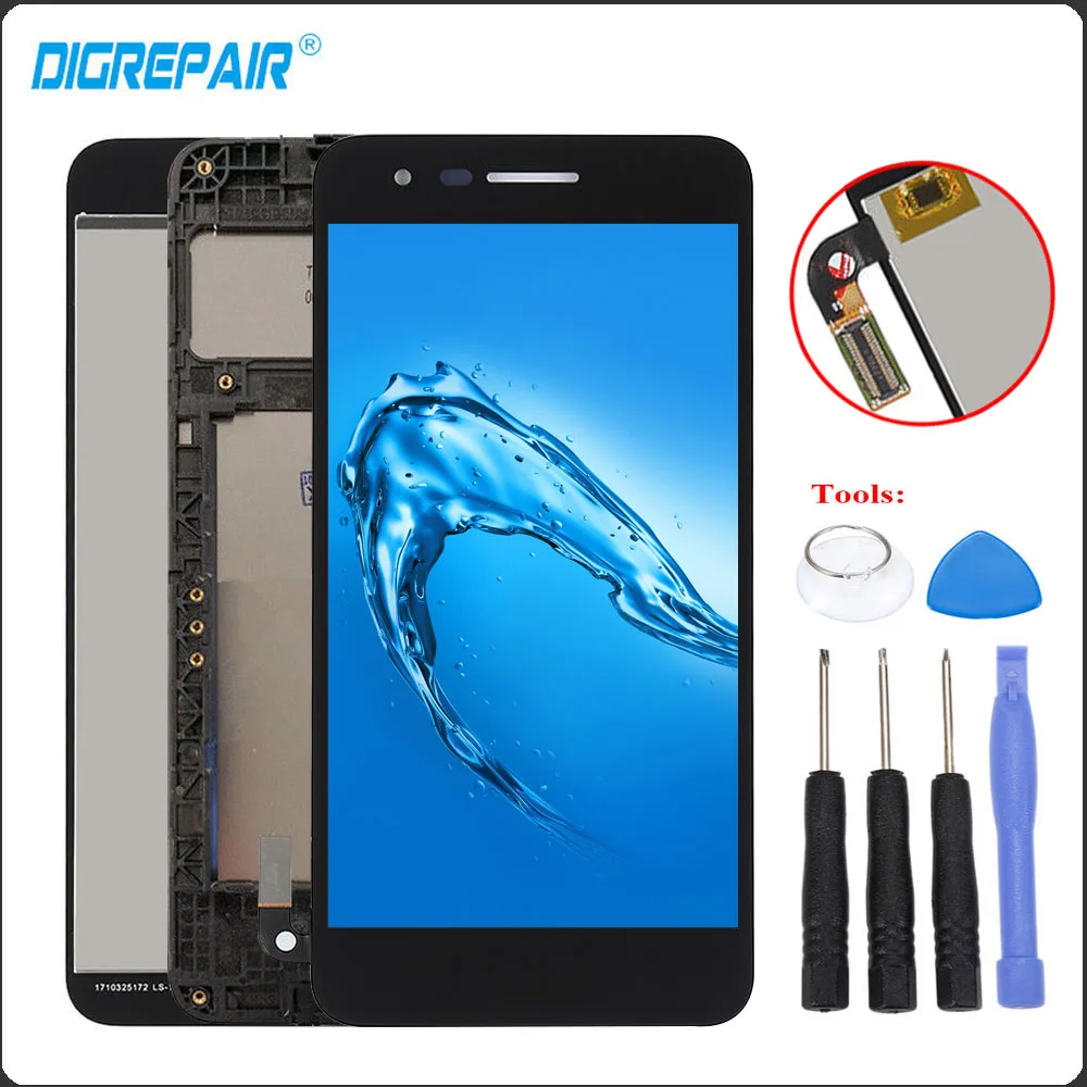 

for LG LM-X210MA X210TA SP200 K8 2018 LCD Screen K9 Display Touch Screen Digitizer Frame Replacements For LG K8 2018 LCD