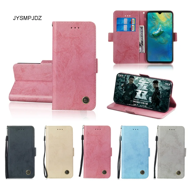 for Nokia 7.1 Case Phone Flip Leather Cover Smartphone HMD Rooster Retro bag wallet cover | Мобильные телефоны и