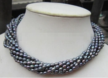 

wan 1438 Real Beautiful 8 shares of AAA tahitian pearl necklace 18"