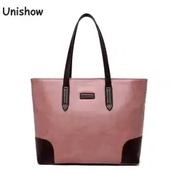 Unishow женские сумки простые элегантные женские сумки брендовые дизайнерские женские сумки на плечо кожаные большие женские сумки
